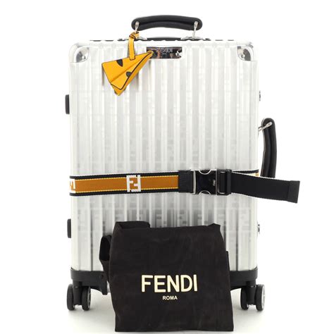 fendi rimowa sutcase for sale|Fendi x Rimowa Zucca FF Aluminum Cabin Suitcase .